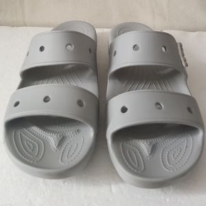Crocs Iconic Comfort Light Grey Slide Sandals Men’s Size 13
